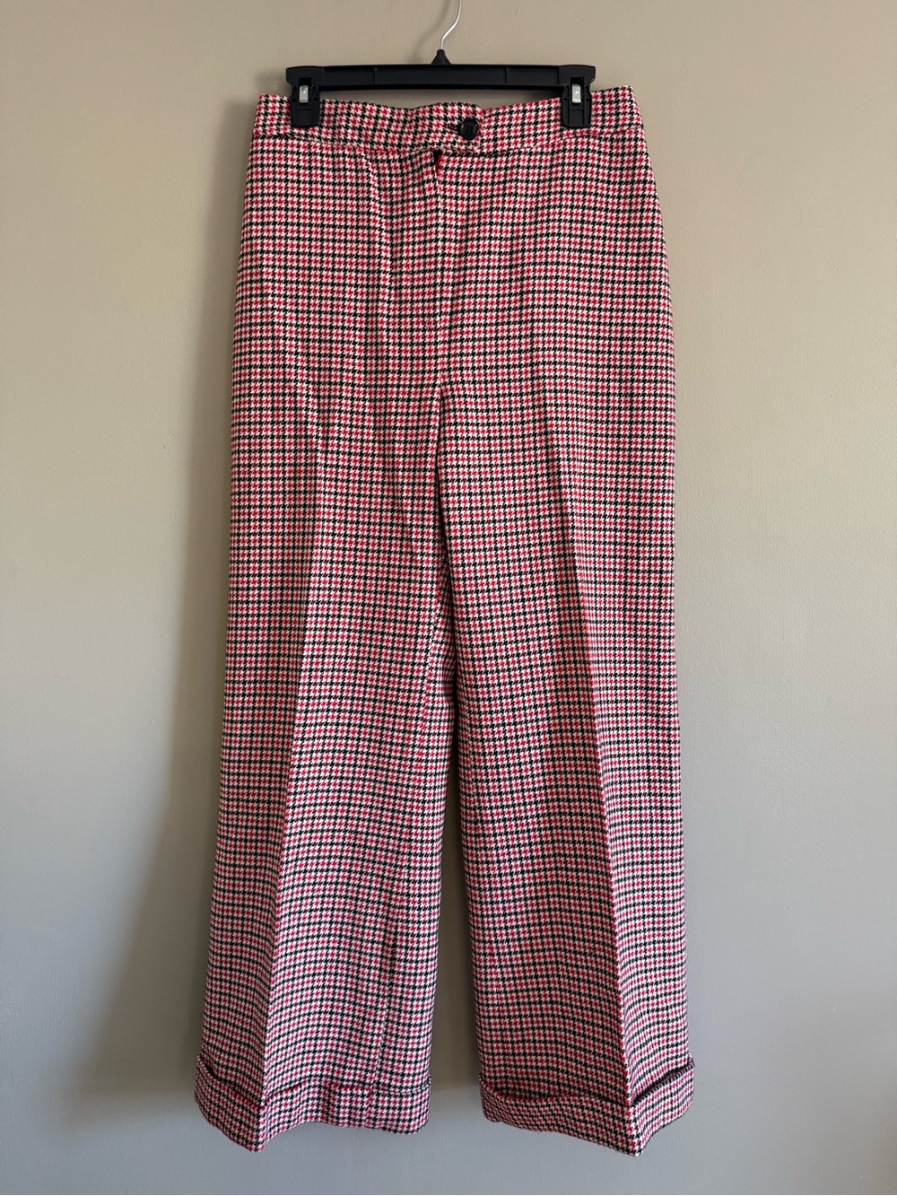 Vintage 70’s Collection Charil by Guilmar Montreal Wool Houndstooth Wide Pants